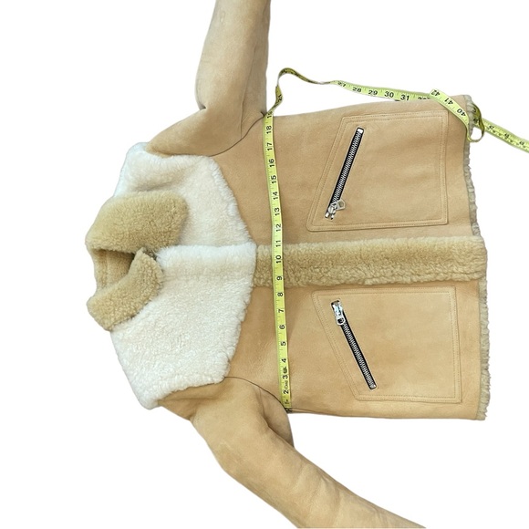 SANDRO PARIS Shearling Coat - Picture 15 of 16